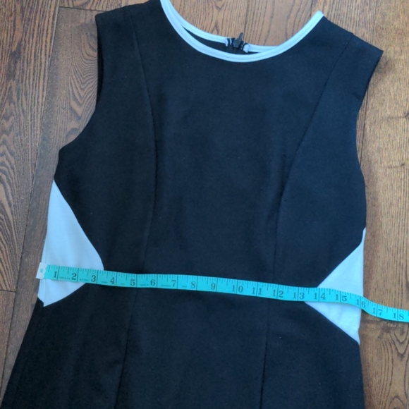 Black and White Sleeveless Dress - Picture 6 of 8